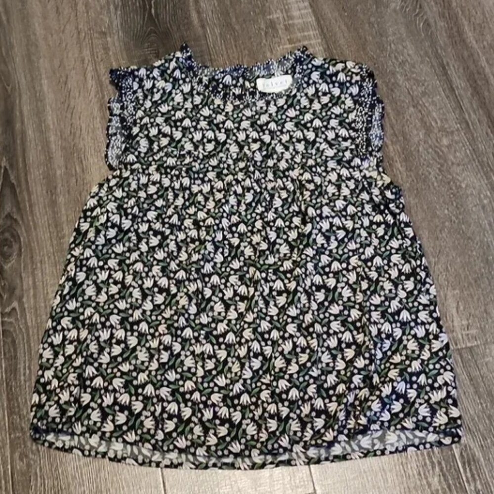 🍁 Velvet by Graham & Spencer floral sleeveless Blouse 🍁